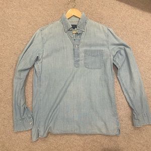 Light denim Jcrew button down/pullover